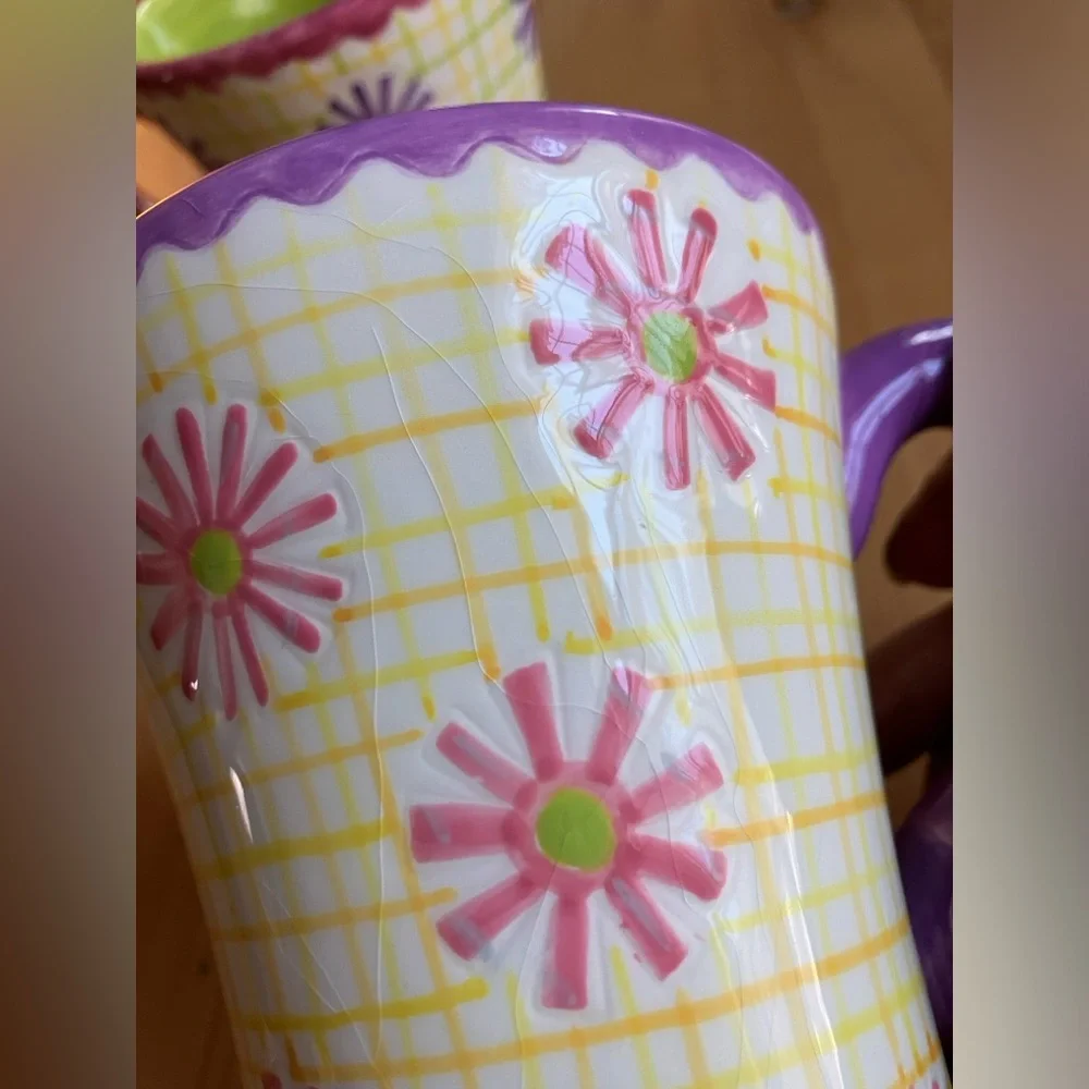 2/$30 Department 56 2 Mugs Burst of Spring by Jane Davies